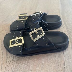 All Saints Black Sandals